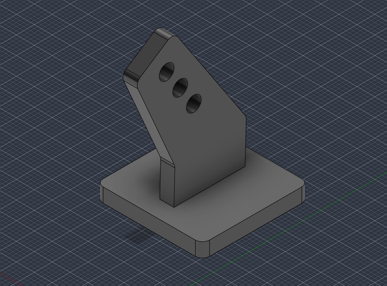 CAD design of the custom servo-to-aileron components