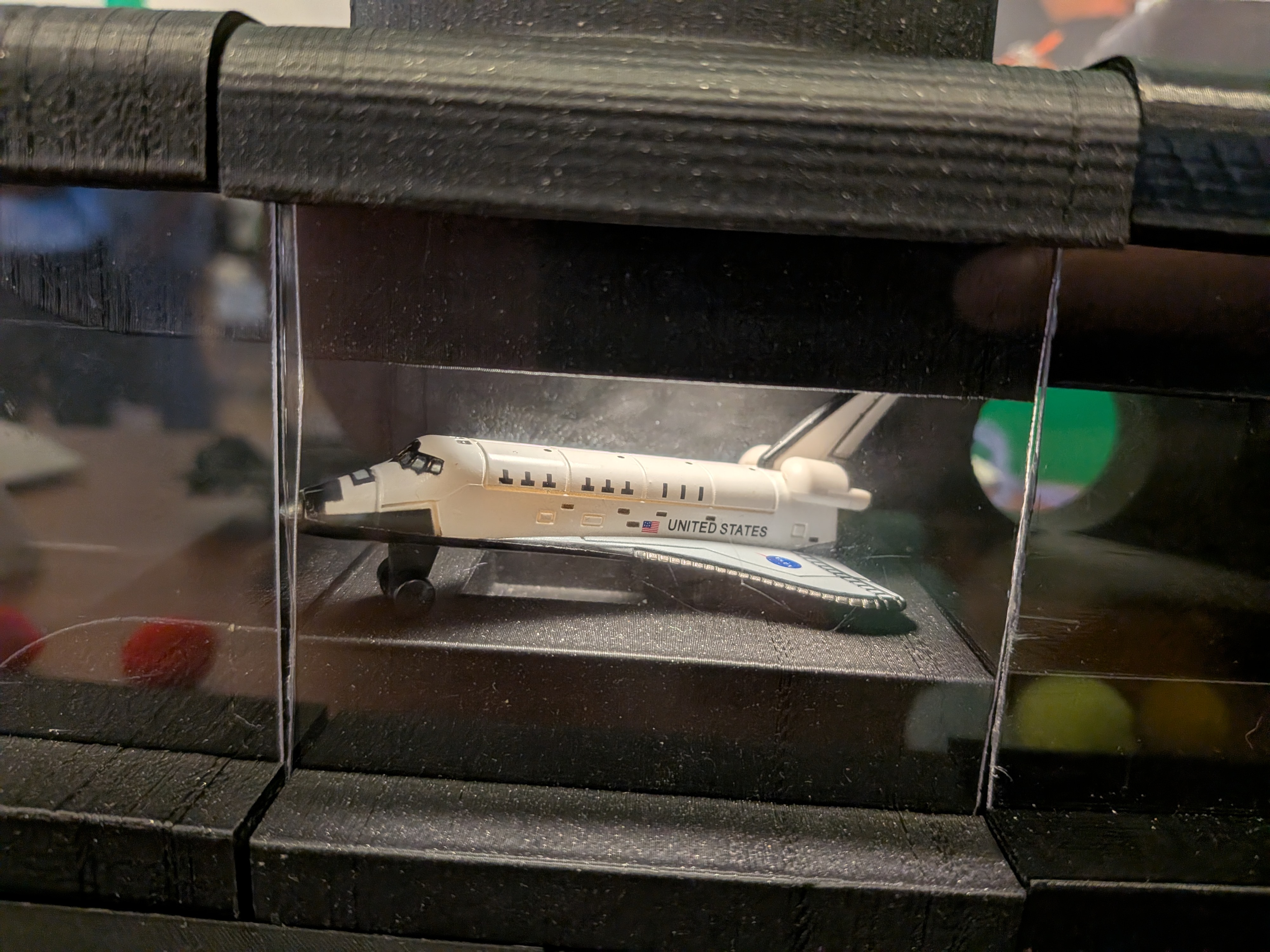 Visible airflow inside the wind tunnel